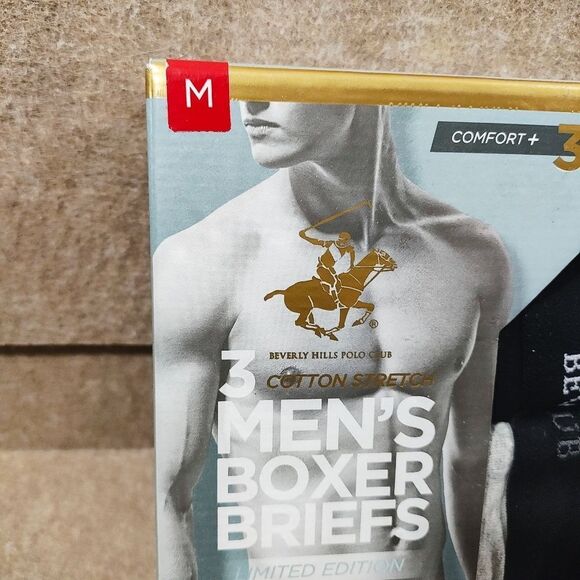 Limited Edition Beverly Hills Polo Club Cotton Stretch Boxer Briefs #K - Picture 2 of 3